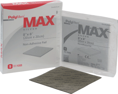 1088: MAX Silver 8” x 8” Non-Adhesive Pad Dressing