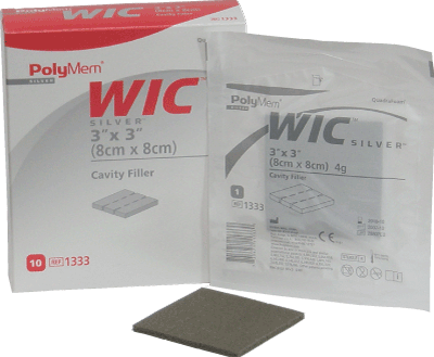 WIC SILVER 3” x 3” Cavity Wound Filler